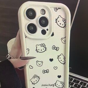 Hello Kitty Phone Case - White and Black